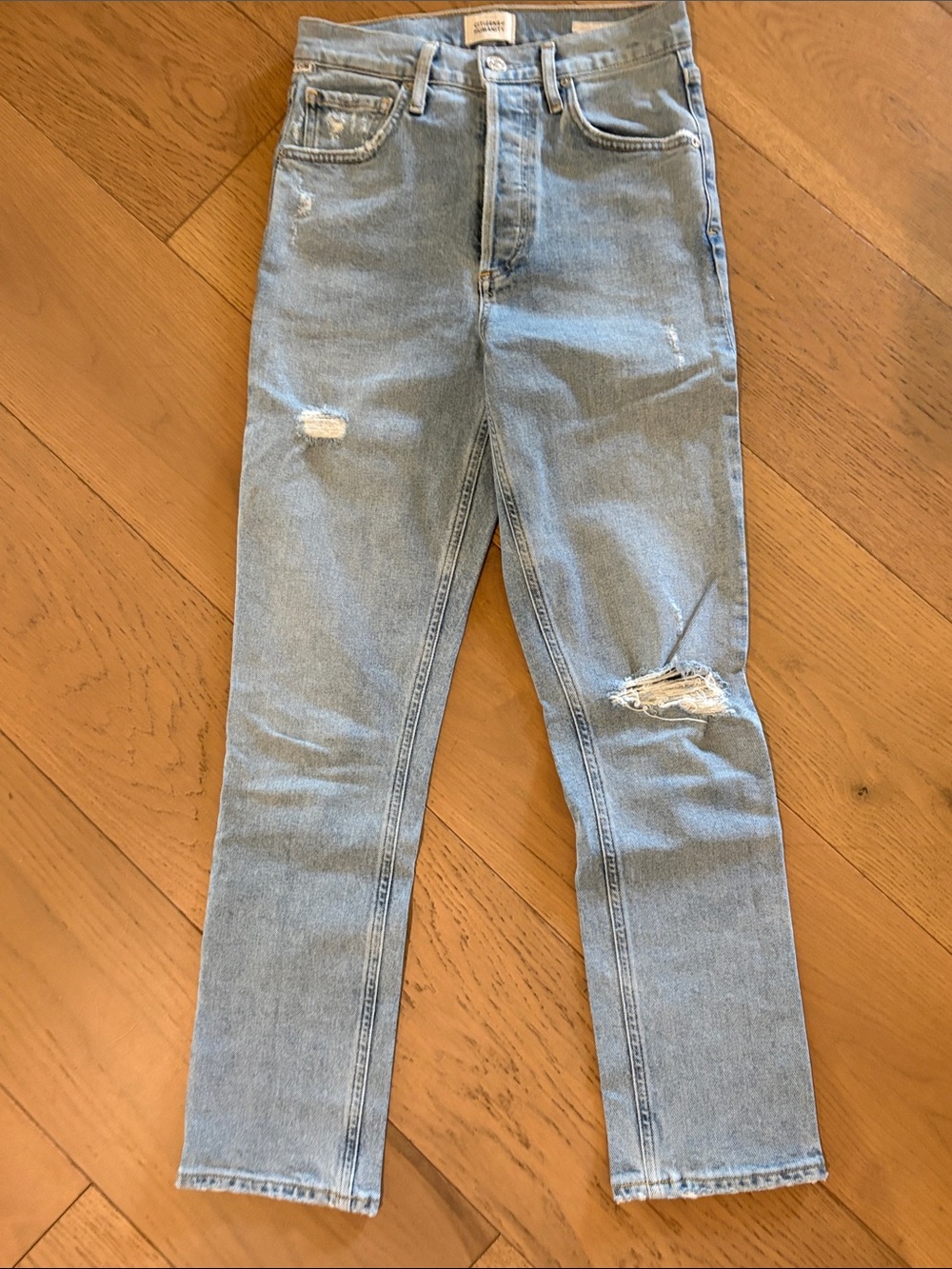 Citizens of Humanity, Light Blue Distressed Women's Jeans